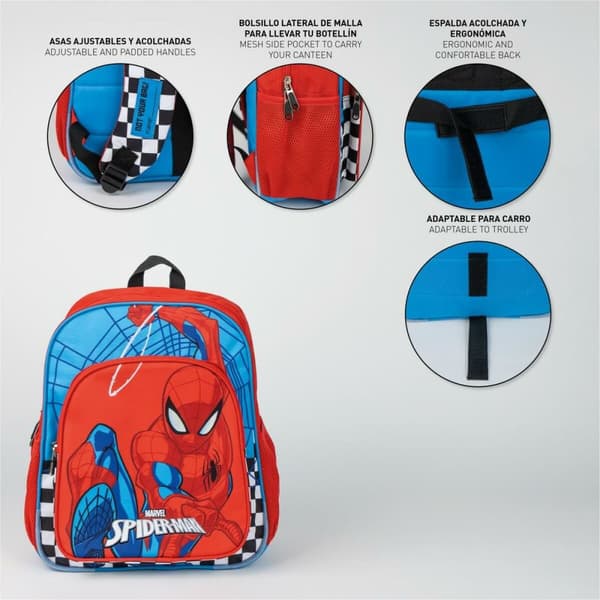 Skolryggsäck Spider-Man Röd 40 x 37 x 30 cm
