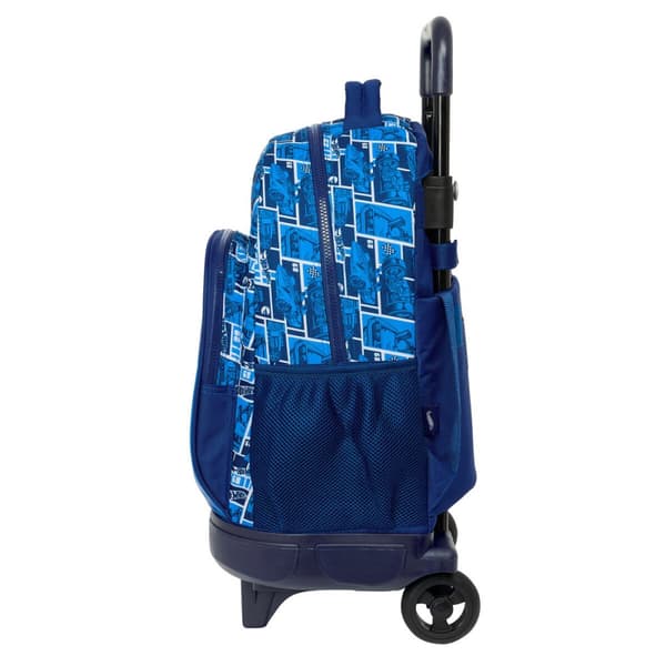 Skolväska med hjul Hot Wheels Sonny Marinblå 33 x 45 x 22 cm
