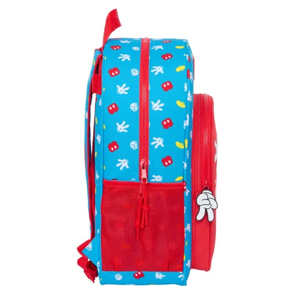 Koululaukku Mickey Mouse Clubhouse Fantastic Sininen Punainen 33 x 42 x 14 cm