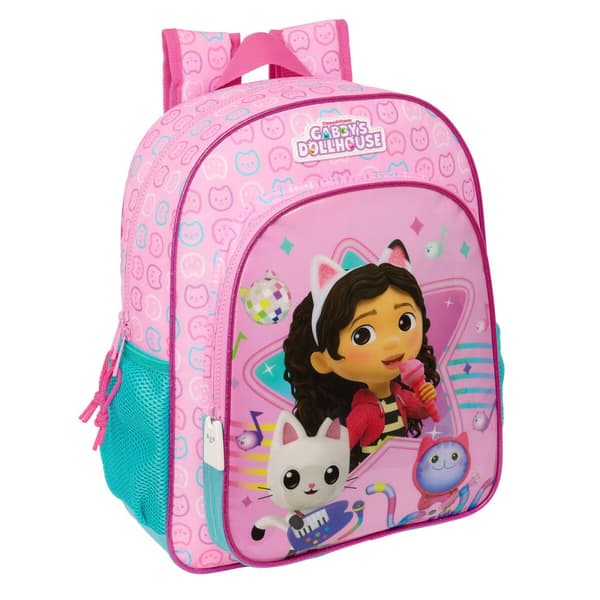 Koululaukku Gabby's Dollhouse Party Pinkki 26 x 34 x 11 cm