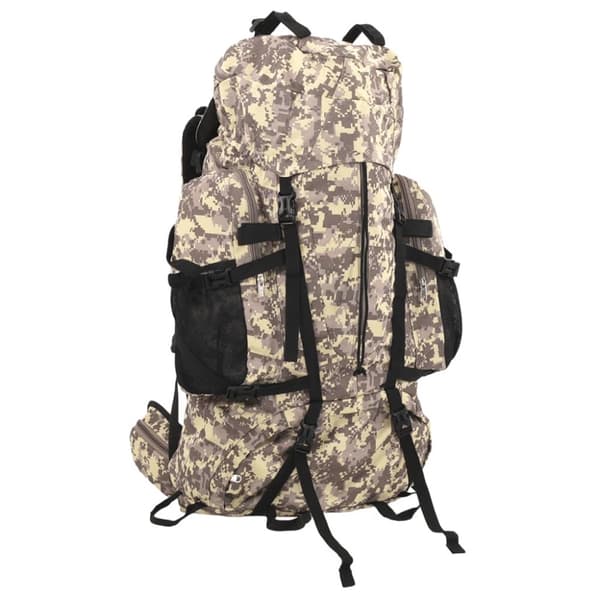 vidaXL vandretaske 100 l camouflage oxfordstof brun