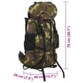 Miniatyrbillede 8 af 8: vidaXL vandretaske 80 l camouflage oxfordstof grøn