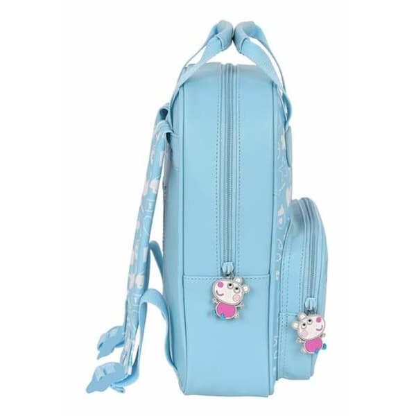 Børnetaske Peppa Pig Baby Lyseblå 20 x 28 x 8 cm