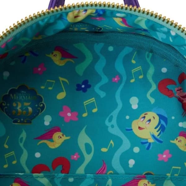 LOUNGEFLY RYGGSÄCK ARIEL DEN LILLA SJÖjungfrun DISNEY PRINSESSOR