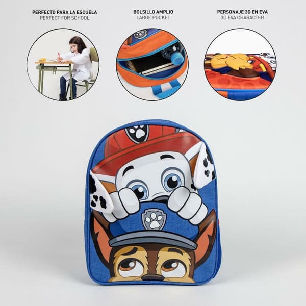 Skolryggsäck The Paw Patrol Blå 25 x 30 x 10 cm