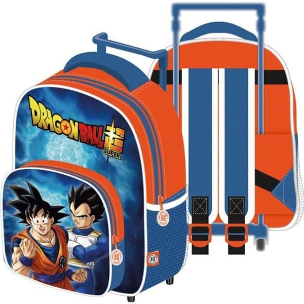 Ryggsäck med hjul - dragon ball z - 24x36x12cm