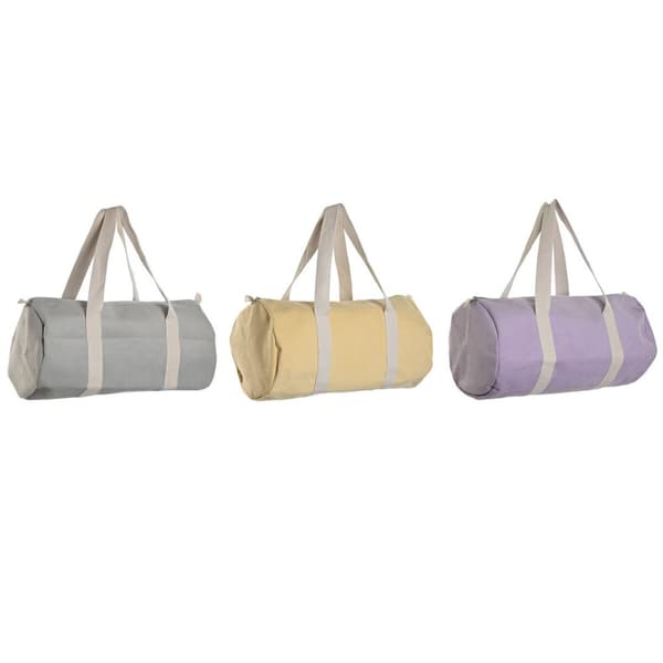 Naisten Käsilaukku Home ESPRIT Keltainen Harmaa Liila 50 x 26 x 26 cm (3 osaa)