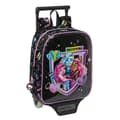 Miniatyrbilde 1 av 3: Skoleryggsekk med Hjul Monster High Svart 22 x 27 x 10 cm