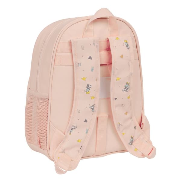 Skolebag Minnie Mouse Baby Rosa 28 x 34 x 10 cm