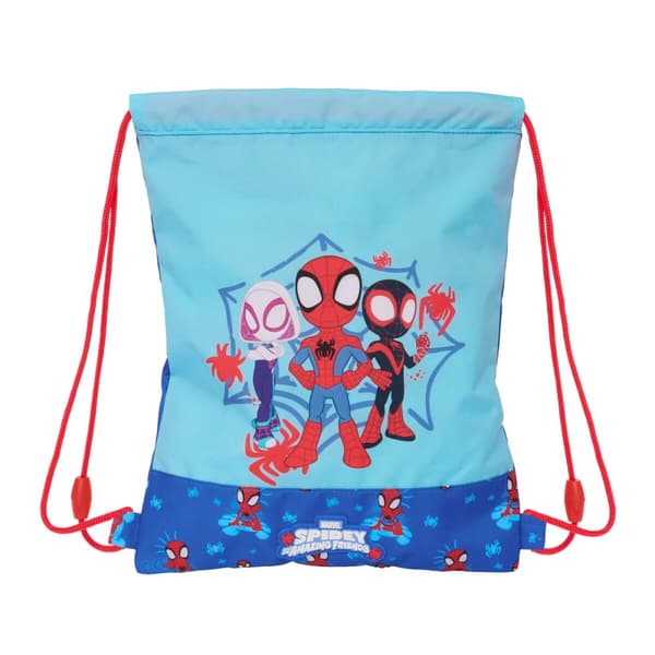 Ryggsekk med Stringer Spidey Blå 26 x 34 x 1 cm