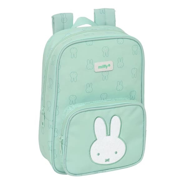Skolebag Miffy Menta Mint 20 x 28 x 8 cm
