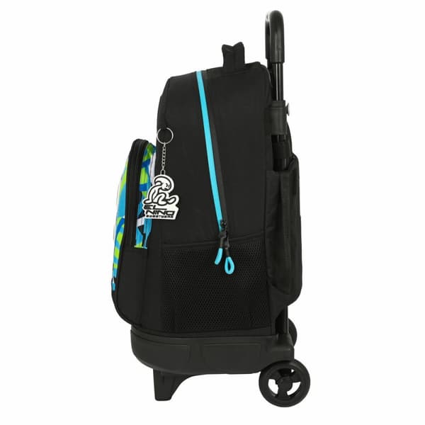 Skoleryggsekk med Hjul El Niño Green Bali 33 x 22 x 45 cm