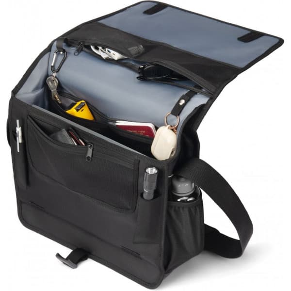 Dicota Messenger Bag Reflective - skuldertaske, sort