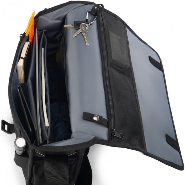 Dicota Messenger Bag Reflective - skuldertaske, sort