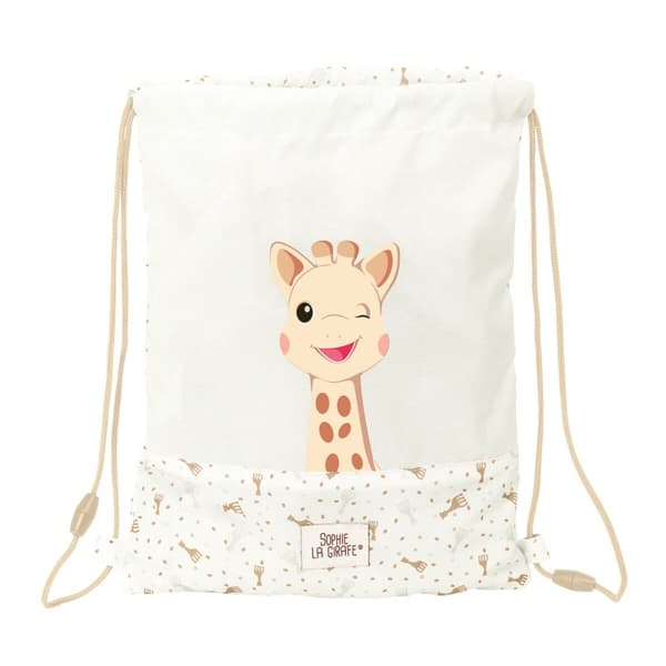 Rygsæk med Snore Sophie la Girafe Beige 26 x 34 x 1 cm