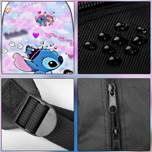 3-delad ryggsäck för pojke, flicka med matsäck och pennfodral, stitched ryggsäcksset Barnryggsäck