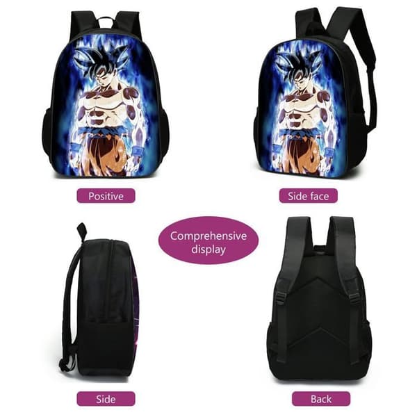 Barnryggsäck - DRAGON BALL Skolryggsäck - Reseryggsäck - Tecknad ryggsäck, 3st