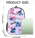 Miniatyrbild 4 av 6: Söt Anime Cartoon Ryggsäck Kawaii Skolväska Ryggsäck Lämplig för Casual School Travel Gift 17''