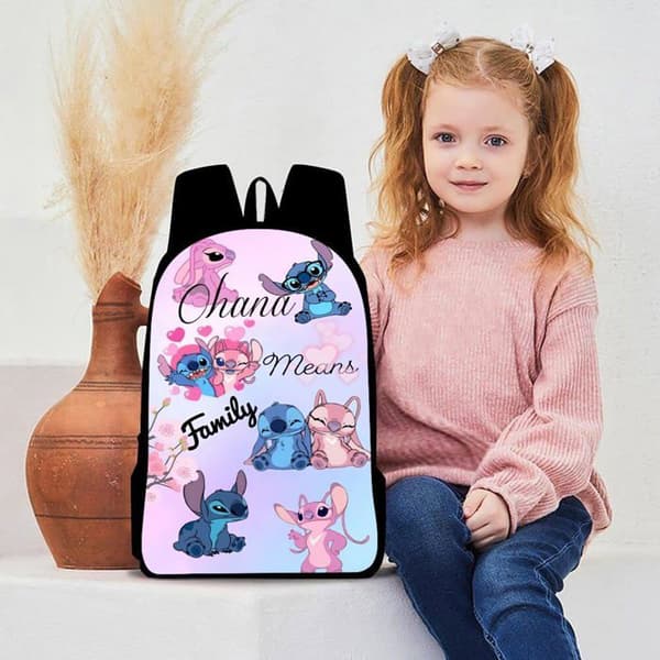 Söt Anime Cartoon Ryggsäck Kawaii Skolväska Ryggsäck Lämplig för Casual School Travel Gift 17''
