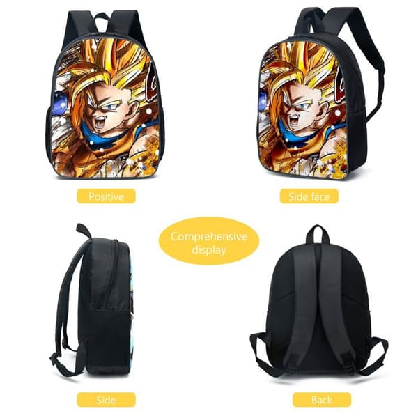 3 delar Barnryggsäck - DRAGON BALL Skolryggsäck - Reseryggsäck - Tecknad ryggsäck