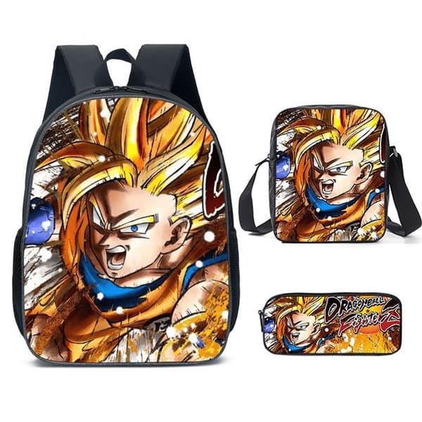 3 delar Barnryggsäck - DRAGON BALL Skolryggsäck - Reseryggsäck - Tecknad ryggsäck