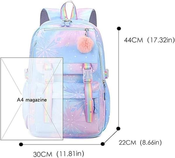 Stitch skolväska för flickor – söt och tålig ryggsäck för 10-åriga flickor, perfekt skolryggsäck för barn