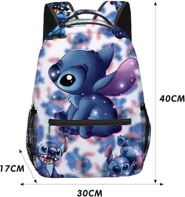 Stitch Cartoon Pattern Ryggsäckar för barn, skolväska, reseryggsäck, skolväska med stor kapacitet, bokväskor
