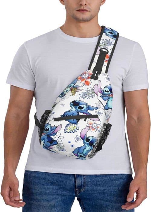 Axelväska, Stitch Crossbody-ryggsäck för resor, vandring, bröstväska, dagsäck för handväskor
