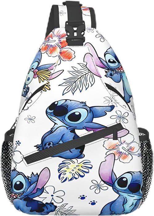 Axelväska, Stitch Crossbody-ryggsäck för resor, vandring, bröstväska, dagsäck för handväskor