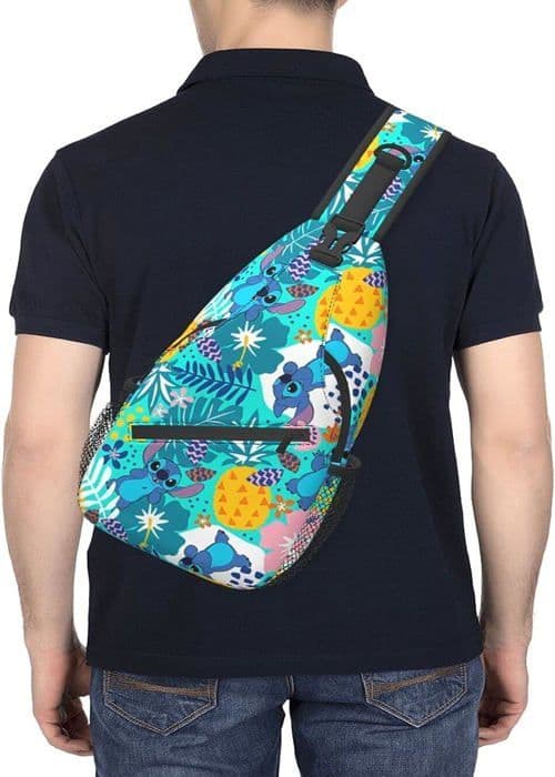 Axelväska, Stitch Crossbody-ryggsäck för resor, vandring, bröstväska, dagsäck för handväskor