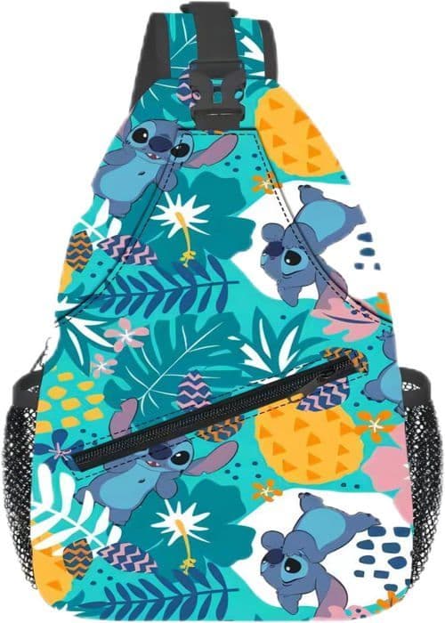 Axelväska, Stitch Crossbody-ryggsäck för resor, vandring, bröstväska, dagsäck för handväskor