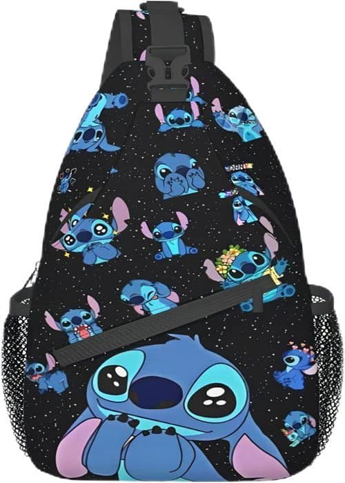 Axelväska, Stitch Crossbody-ryggsäck för resor, vandring, bröstväska, dagsäck för handväskor