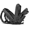 Miniatyrbild 6 av 6: Slitstark ryggsäck, 45L multifunktionsryggsäck Skolväska Military Shoulder Crossbody Travel Retro Oxford-tyg -svart