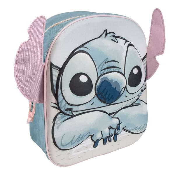 Skolebag Stitch Lyse Blå 22 x 27 x 10 cm