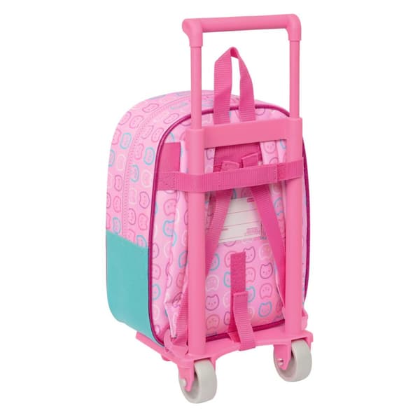 Skoleryggsekk med Hjul Gabby's Dollhouse Party Rosa 22 x 27 x 10 cm
