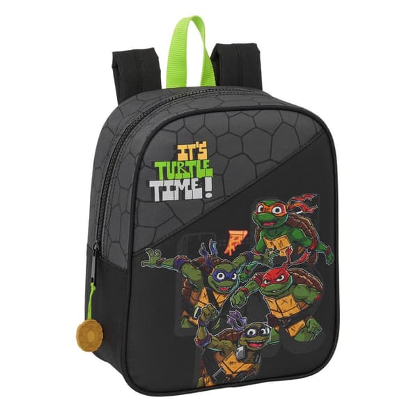 Skolebag Teenage Mutant Ninja Turtles Svart Grå 22 x 27 x 10 cm