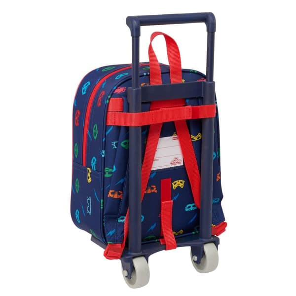 Skoleryggsekk med Hjul PJ Masks Ready Marineblå 22 x 27 x 10 cm