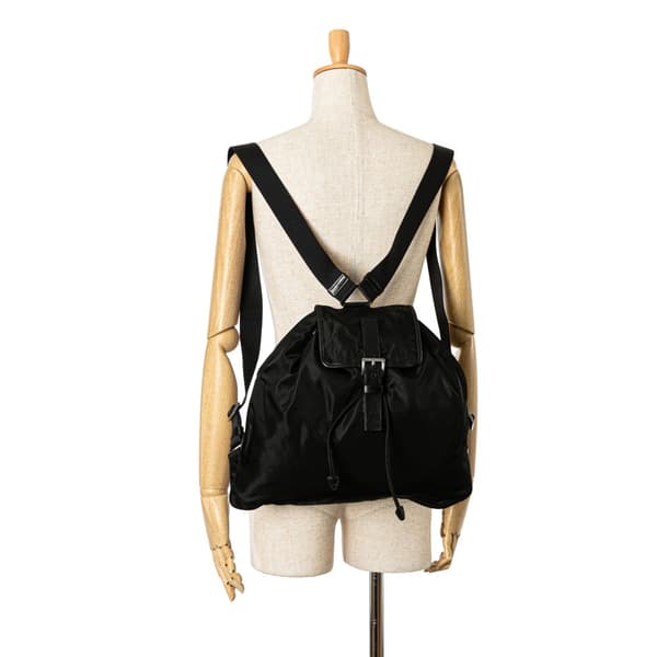 Pre-owned Prada Tessuto Backpack Black