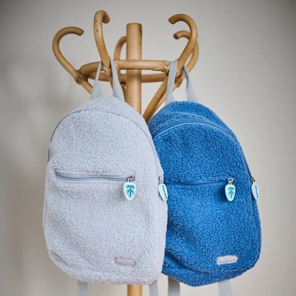 Barnryggsäck - Nattou - Grå nalle - 28x23x14 cm - Bekväm - Maskintvättbar