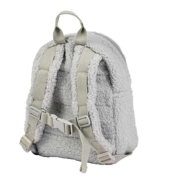 Barnryggsäck - Nattou - Grå nalle - 28x23x14 cm - Bekväm - Maskintvättbar