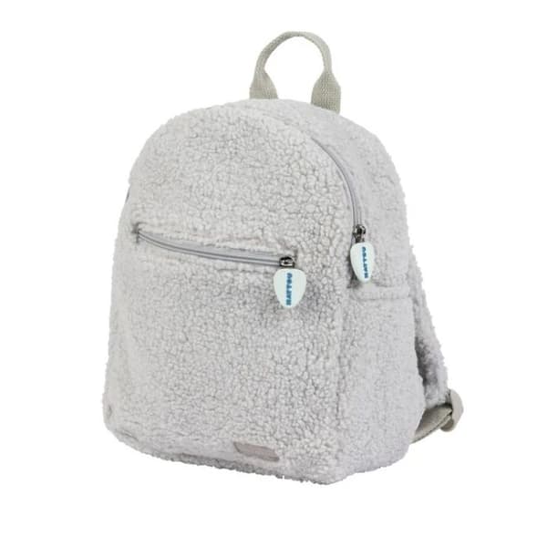 Barnryggsäck - Nattou - Grå nalle - 28x23x14 cm - Bekväm - Maskintvättbar