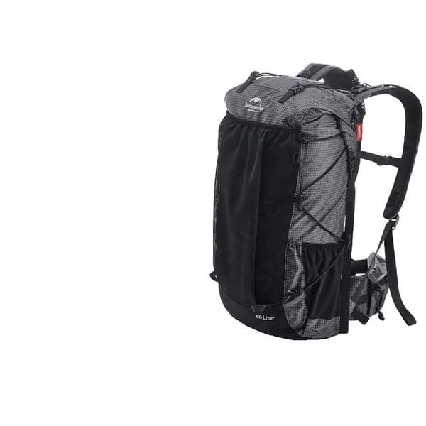 Naturehike Vandrerucksack, 60L Kapacitet, Rivsikker Stof,60L Sort