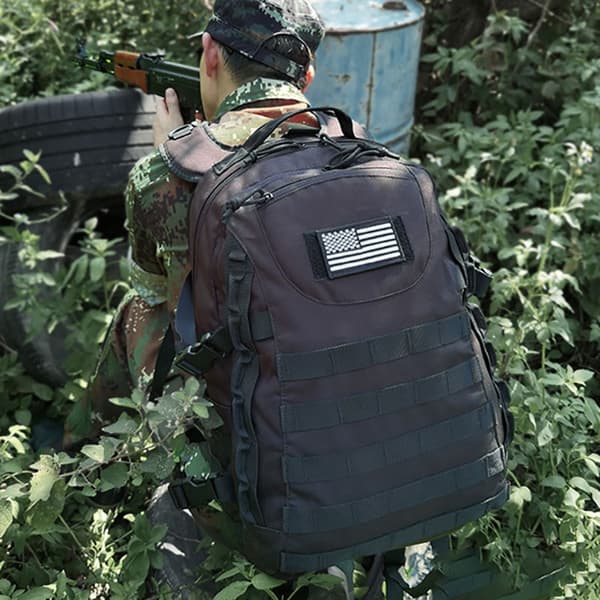 Militær Taktisk Rygsæk, 35L Kapacitet, Vandtæt Design,Brun
