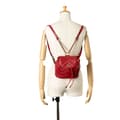 Miniatyrbillede 8 af 8: Pre-owned Gucci GG Marmont Matelasse Backpack Red