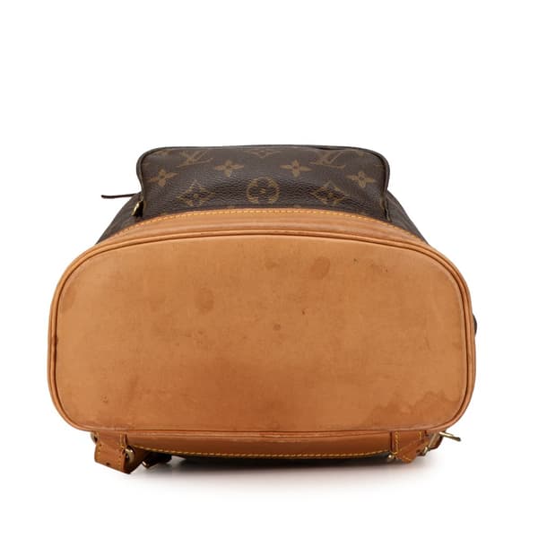 Pre-owned Louis Vuitton Monogram Montsouris MM Brown