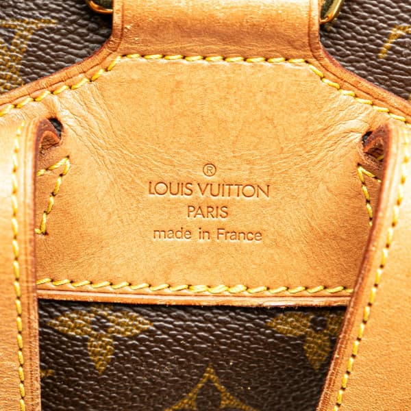 Pre-owned Louis Vuitton Monogram Montsouris MM Brown