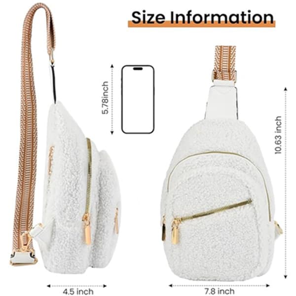 INF Justerbar Fluffy Chest Bag