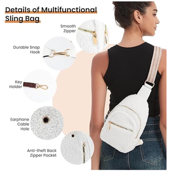 INF Justerbar Fluffy Chest Bag