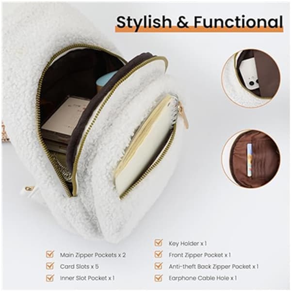 INF Justerbar Fluffy Chest Bag