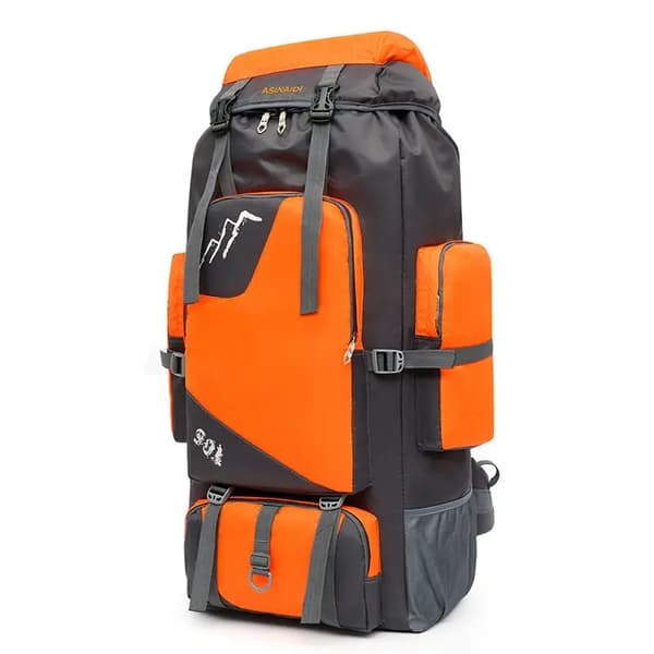 90L Vattentät Vandringsryggsäck, Unisexdesign, Hållbart Polyester Material,blå